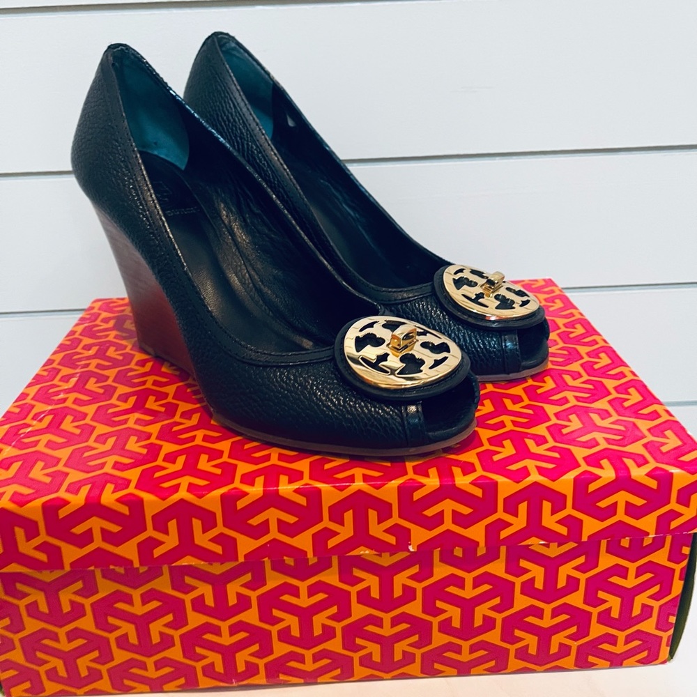 Tory Burch Selma Open Toe Wedge